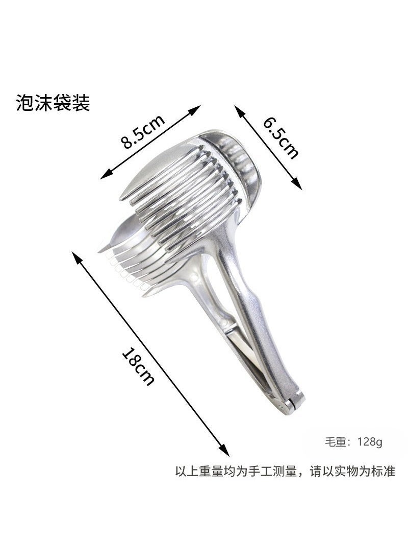 Arabest - Manual Aluminum Lemon Slicer Tomato Egg Cutter Aluminum Lemon Slicing Holder - Image 1