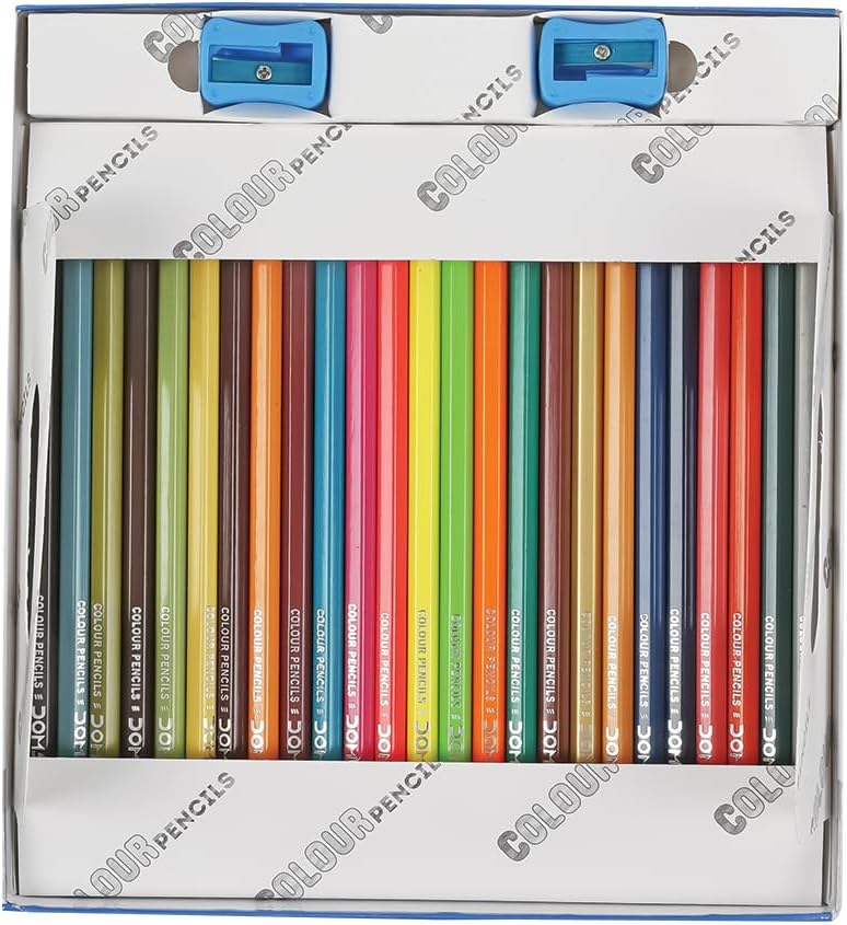 DOMS Colour Pencils Box | Pack of 50 Shades | Hexagonal Shape | Smooth Sharpening | Accurate Bonding Process - Image 3