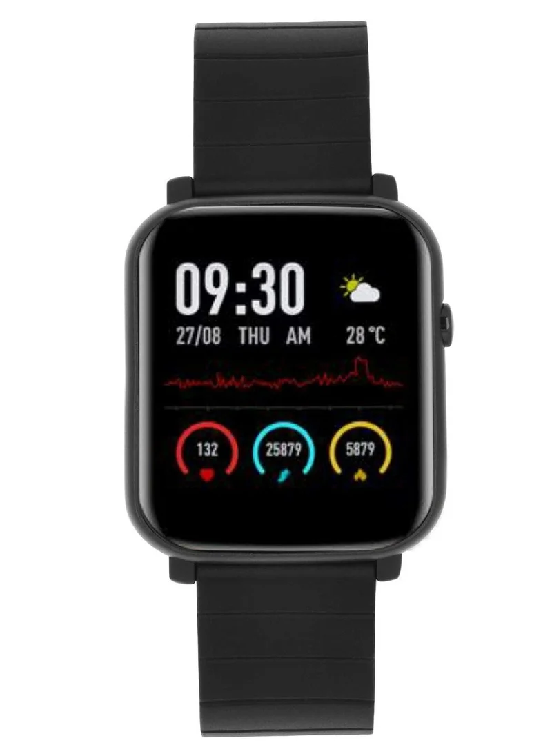 French Connection F1 Unisex Smartwatch With Heart Rate & Blood Pressure Monitoring And Silicone Strap - F1-B - 42 mm