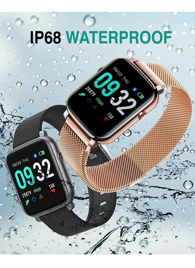 French Connection F1 Unisex Smartwatch With Heart Rate & Blood Pressure Monitoring And Silicone Strap - F1-B - 42 mm