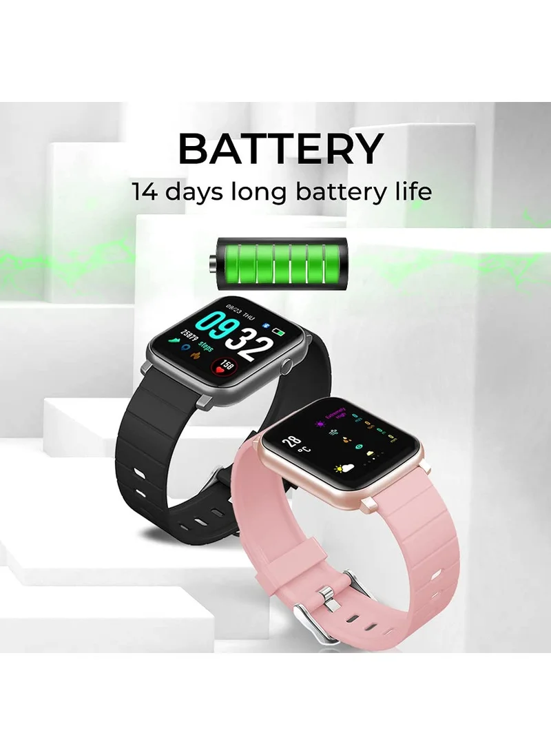 French Connection F1 Unisex Smartwatch With Heart Rate & Blood Pressure Monitoring And Silicone Strap - F1-B - 42 mm