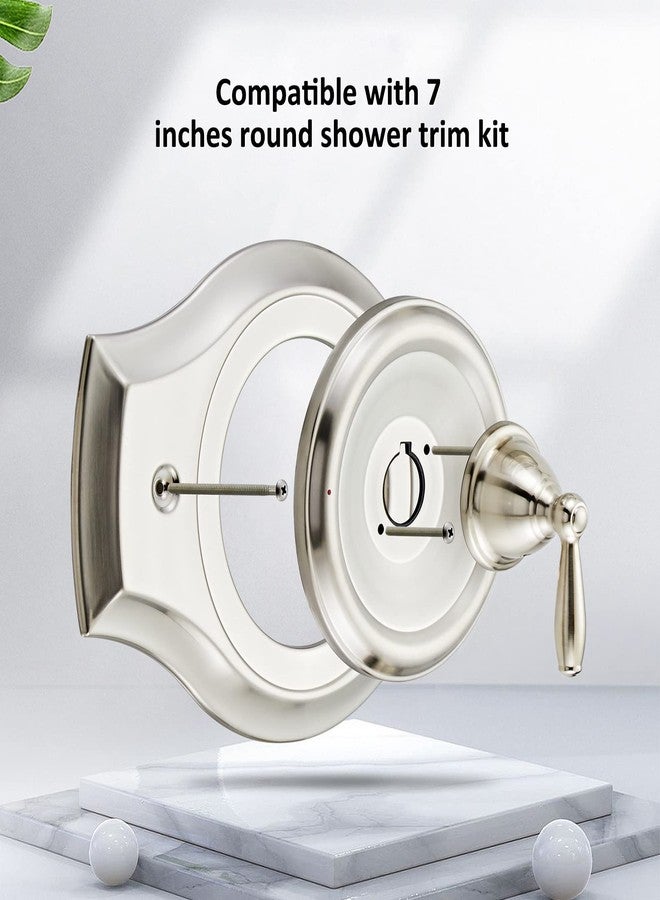 Tearel Renovation Shower Cover Plate for 2-Handle or 3-Handle to 1-Handle Shower Updates, Brushed Nikel - Image 3