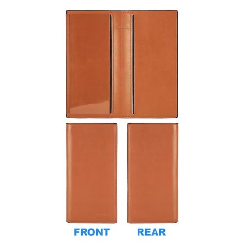 CASMONAL Premium Leather Checkbook Cover for Men and Women Checkbook Holder Wallet RFID Blocking - Image 5