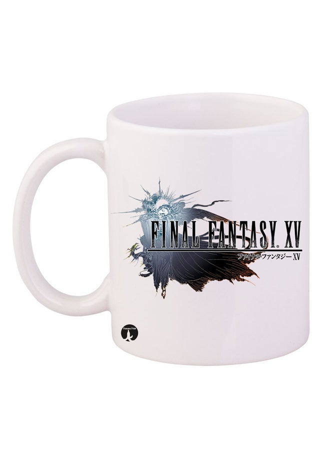 RYN Final Fantasy XV Printed Coffee Mug White/Black
