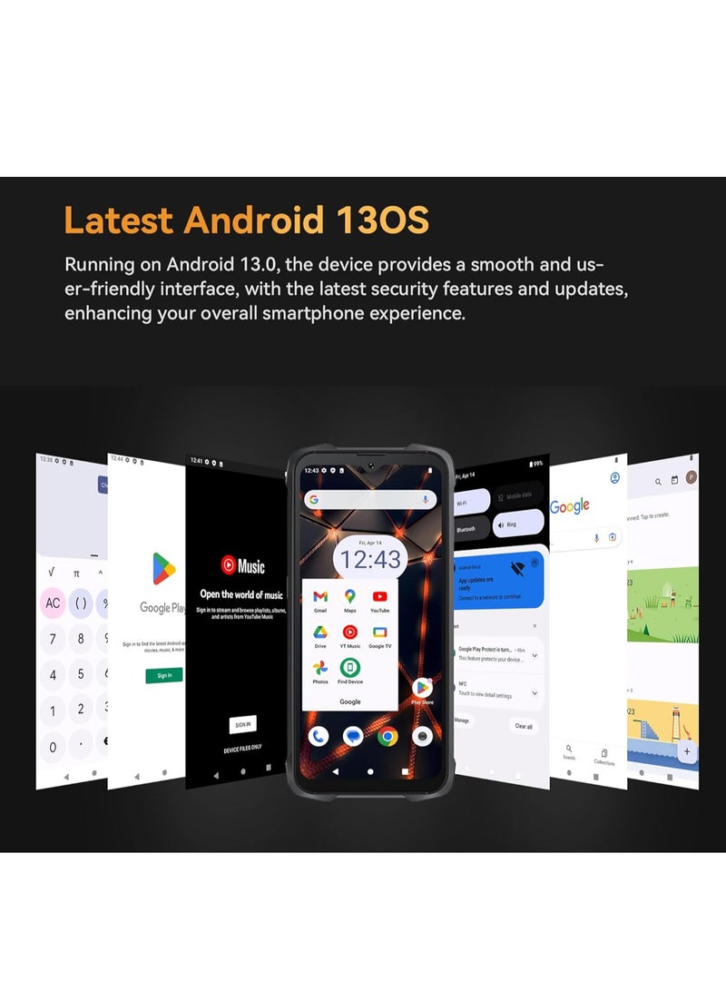 Cubot Kingkong 9 Rugged Smartphone 120hz 6.583-Inch Screen 12GB RAM+256GB ROM 33W Fast Charging Android Mobile Phone 10600mAh Battery  100MP Main+24MP Night Vision Camera NFC - Image 5