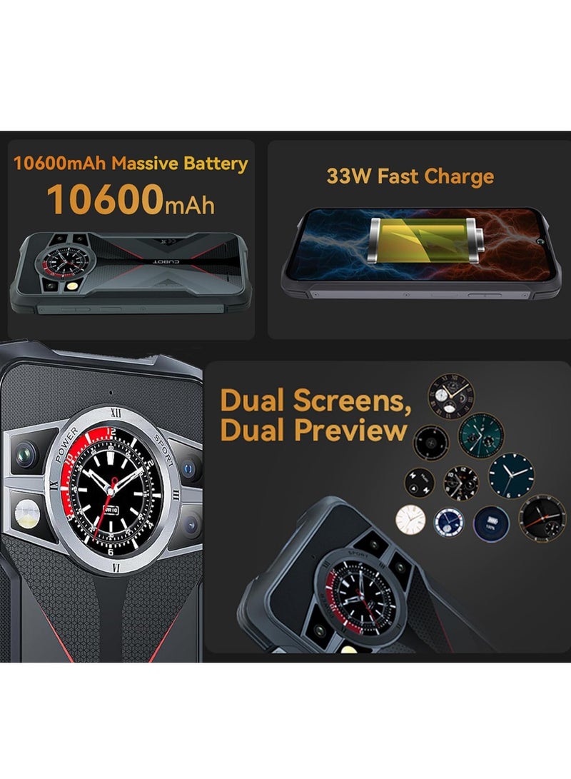 Cubot Kingkong 9 Rugged Smartphone 120hz 6.583-Inch Screen 12GB RAM+256GB ROM 33W Fast Charging Android Mobile Phone 10600mAh Battery  100MP Main+24MP Night Vision Camera NFC - Image 4