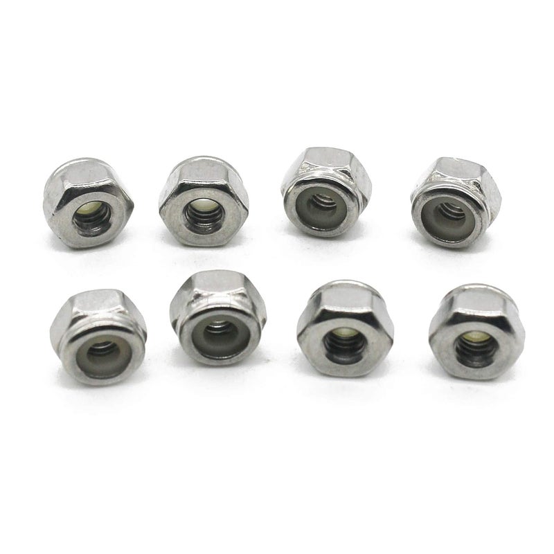 Fullerkreg #4-40 UNC Nylon Insert Lock Nut, 18-8 Stainless Steel, Plain (Pck of 100),by - Image 1