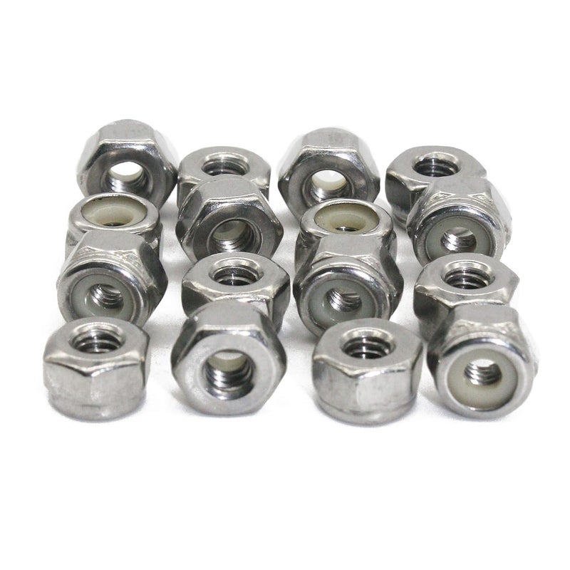 Fullerkreg #4-40 UNC Nylon Insert Lock Nut, 18-8 Stainless Steel, Plain (Pck of 100),by - Image 2