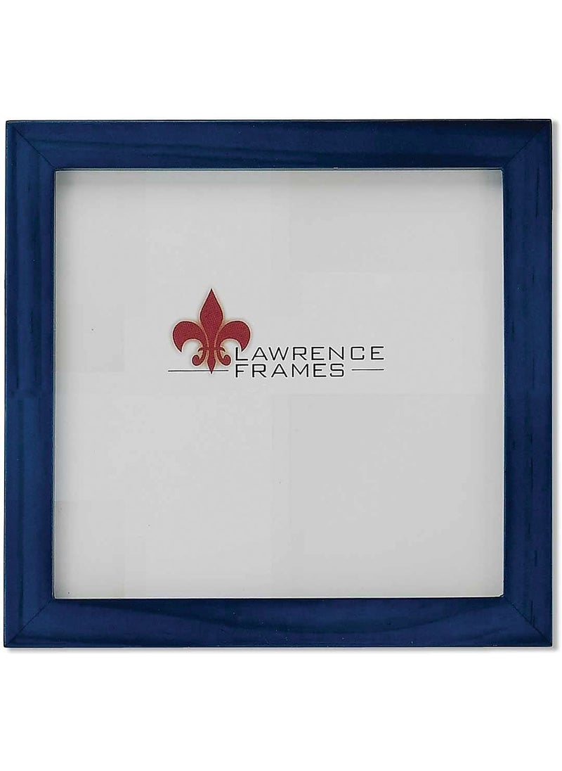 Lawrence Frames Lawrence Frames Blue Wood Picture Frame  Gallery Collection  5 by 5-Inch  Blue 