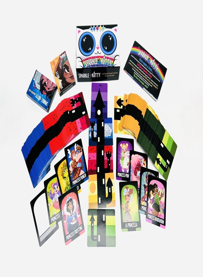 Breaking Games Sparkle Kitty Card Game - Perfect for Party Night - Fast & Fun, 4-8 Players, 13+, Princess Card Game-New - Image 4