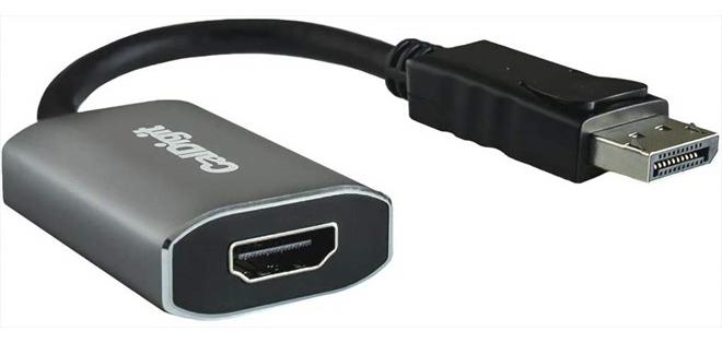 CalDigit DisplayPort 2.0 to HDMI 2.1 (DP to HDMI) Active Adapter 8K 60Hz UHD (7680 x 4320), High Refresh, 10 bit Color, HDR and Eyefinity Support (DP 2.0 to HDMI 2.1 (8K)) - Image 1