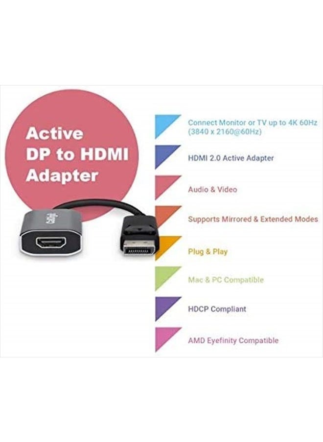 CalDigit DisplayPort 2.0 to HDMI 2.1 (DP to HDMI) Active Adapter 8K 60Hz UHD (7680 x 4320), High Refresh, 10 bit Color, HDR and Eyefinity Support (DP 2.0 to HDMI 2.1 (8K))  - Image 5