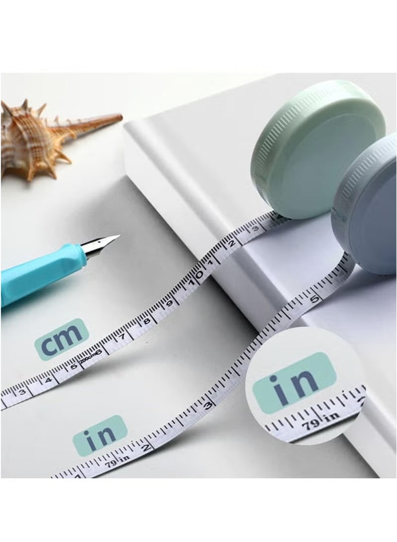 Generic Mini Retractable Tape Measure(3 Packs) , Flexible, Pocket Size, Dual Sided, 150CM Tailor Measuring Tapes for Body Measurement Weight Loss Cloth Knitting Craft  - Image 4
