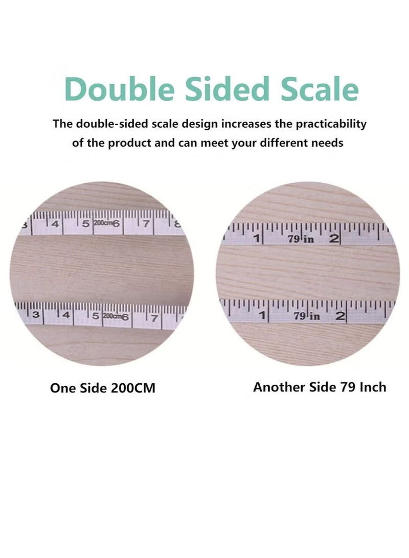 Generic Mini Retractable Tape Measure(3 Packs) , Flexible, Pocket Size, Dual Sided, 150CM Tailor Measuring Tapes for Body Measurement Weight Loss Cloth Knitting Craft  - Image 2