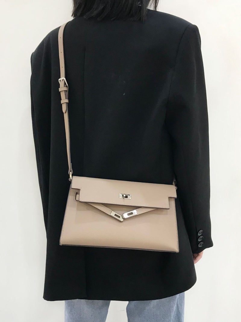 2176 Simple Classic Palm Print Manhattan Kelly Underarm Small Square Bag 2023 New Shoulder Messenger Bag For Women - Image 5
