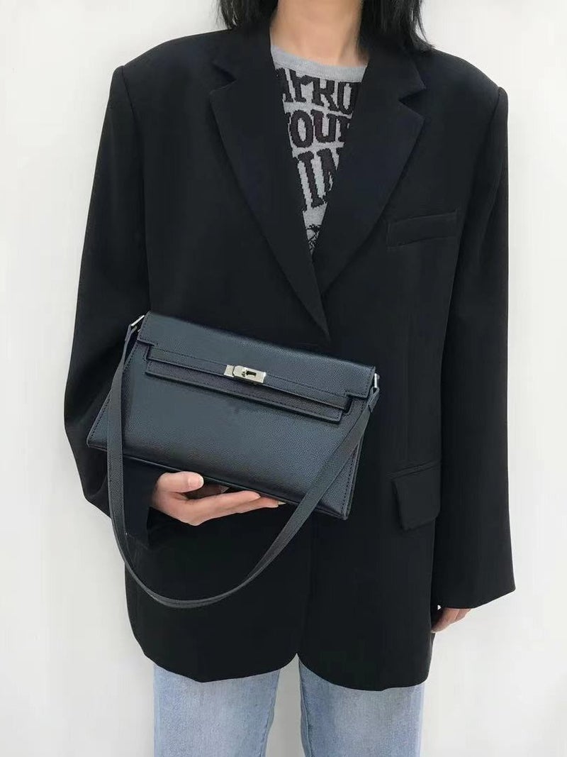 2176 Simple Classic Palm Print Manhattan Kelly Underarm Small Square Bag 2023 New Shoulder Messenger Bag For Women - Image 3