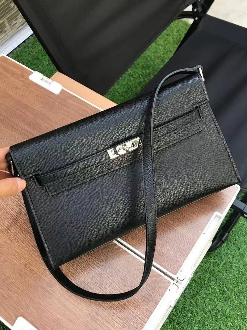 2176 Simple Classic Palm Print Manhattan Kelly Underarm Small Square Bag 2023 New Shoulder Messenger Bag For Women - Image 2