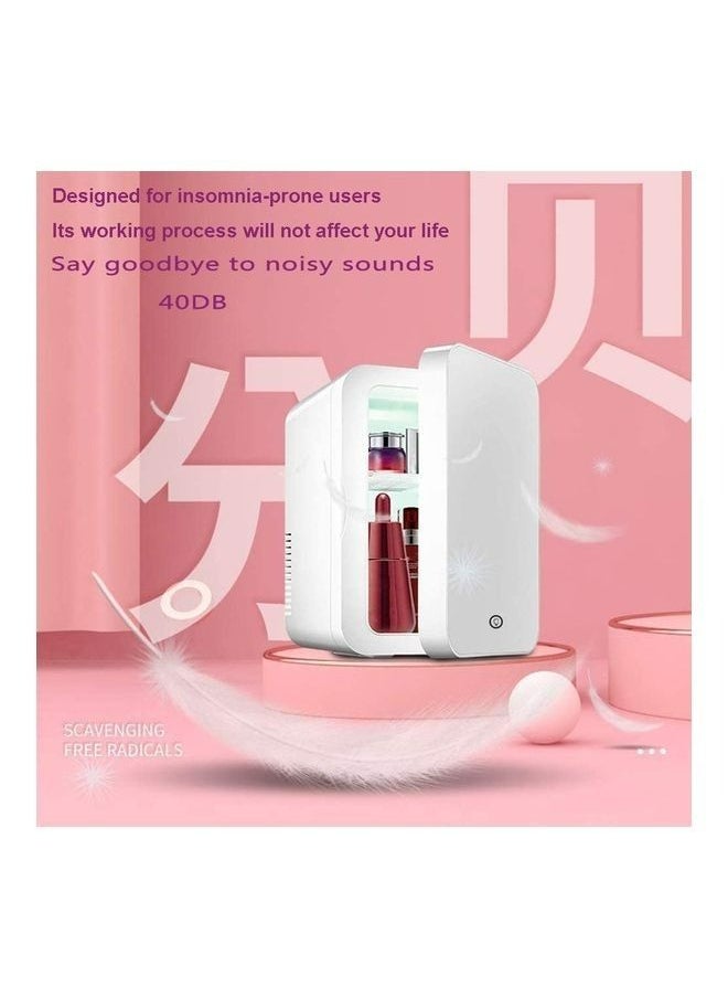 RollsTimi  - Mini Beauty Fridge with Mirror,Cooler and Warmer,Compact Fridge for Skincare,Makeup,Bedroom,Bathroom,Office,Food and Drink - Image 1