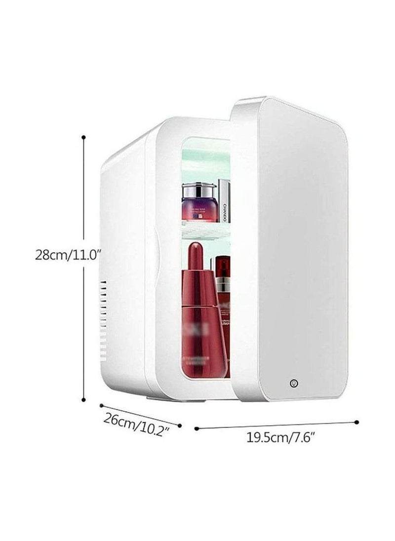 RollsTimi  - Mini Beauty Fridge with Mirror,Cooler and Warmer,Compact Fridge for Skincare,Makeup,Bedroom,Bathroom,Office,Food and Drink - Image 1