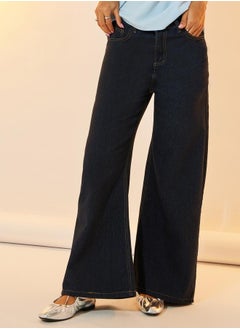 Take Two Mid Rise Wide Leg Jeans with Pockets  - Image 2