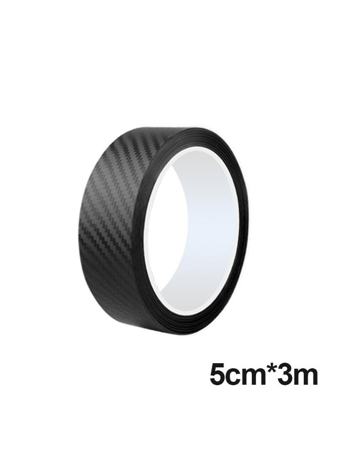 Seametal 3D DIY Car Sticker Protector Strip Black Carbon Fiber Auto Door Edge Sill Trunk Guard Anti Collision Scuff Protection - Image 1