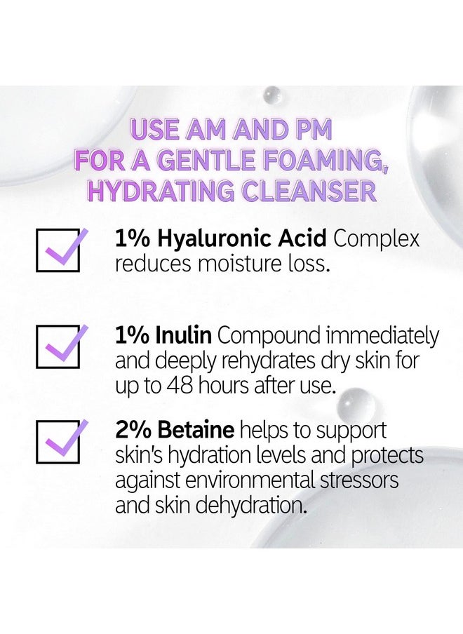 The Inkey List The INKEY List Hyaluronic Acid Cleanser, Daily Hydrating Face Cleanser, Helps Hydrate Skin and Lock In Moisture, Removes Makeup, For All Skin Types, 5 fl oz  - Image 3