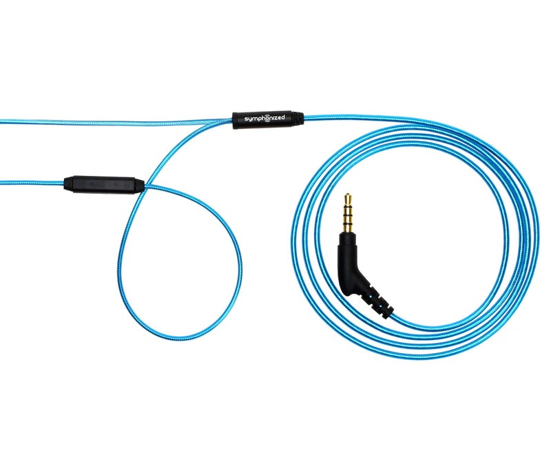 Symphonized ALN 2.0 Premium Genuine Wood In-ear Noise-isolating Headphones|Earbuds|Earphones with Innovative Shield Technology Cable and Mic (Metallic Blue) - Image 5