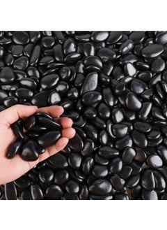 Generic Natural Polished Black Pebbles for Decoration Multi Purpose  - Image 1