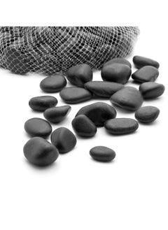 Generic Natural Polished Black Pebbles for Decoration Multi Purpose  - Image 2