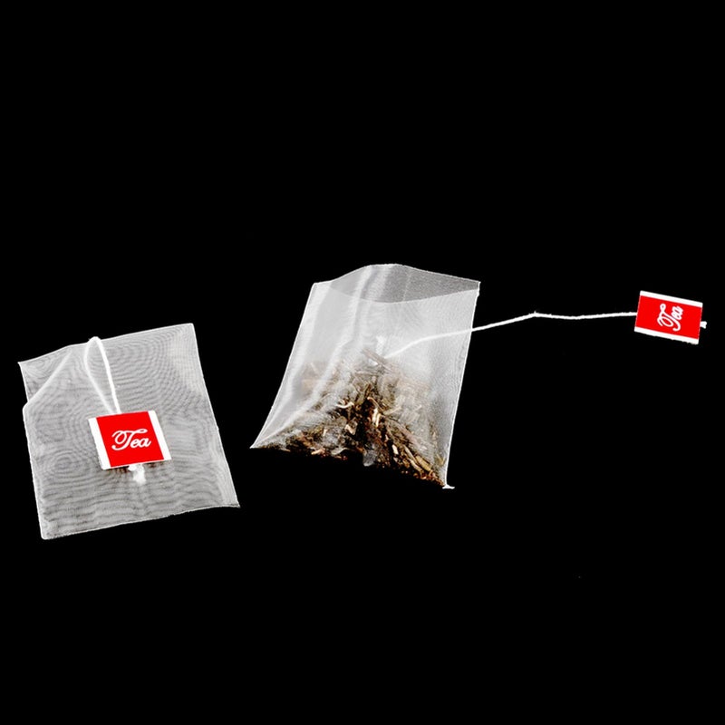 100Pcs Heat Resistant Nylon Tea Filter Bags With Drawstring For Loose Leaf Tea - Image 2