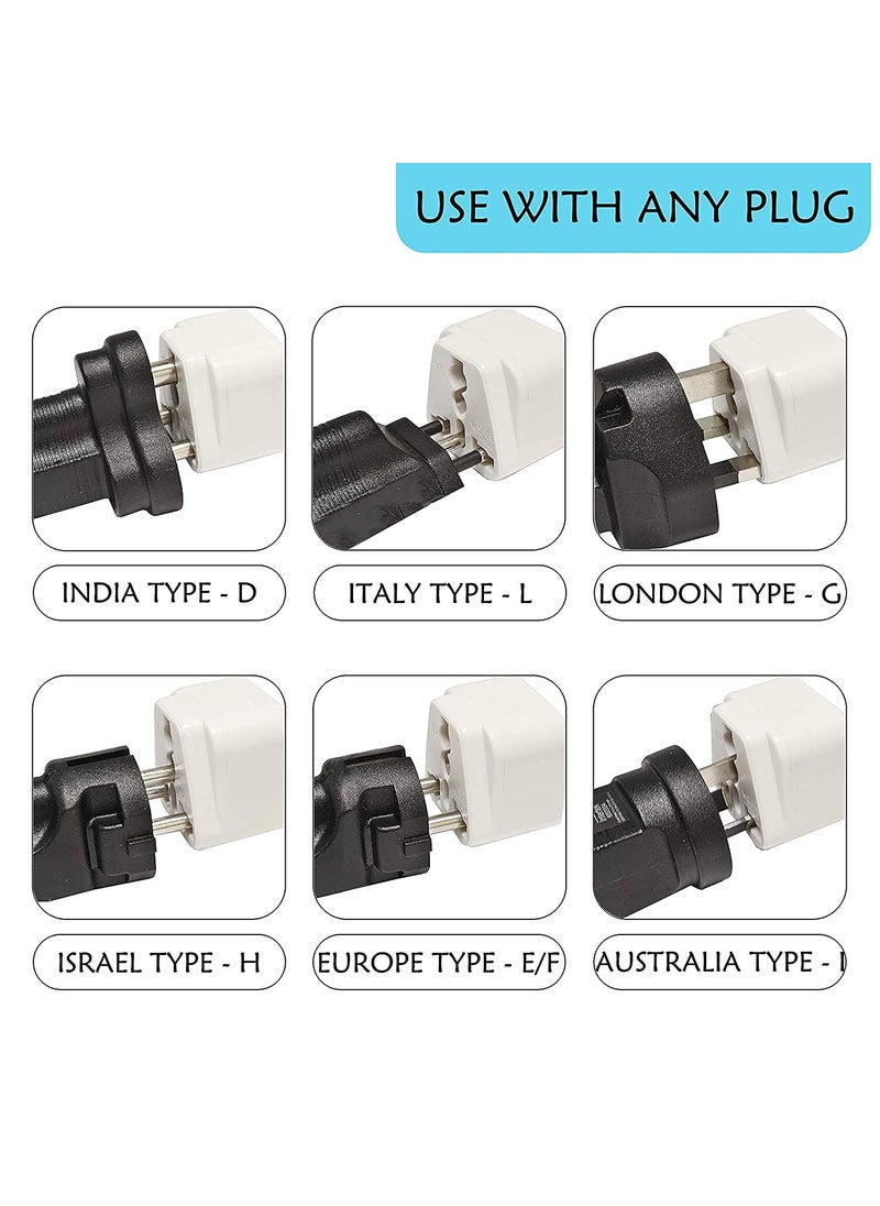 KAVANA KAVANA 3pcs TypeA US Converter Plug India to USA Universal Travel Adapter for USA Canada Mexico Brazil Philippines Cuba Thailand Taiwan Japan Panama etc  - Image 2