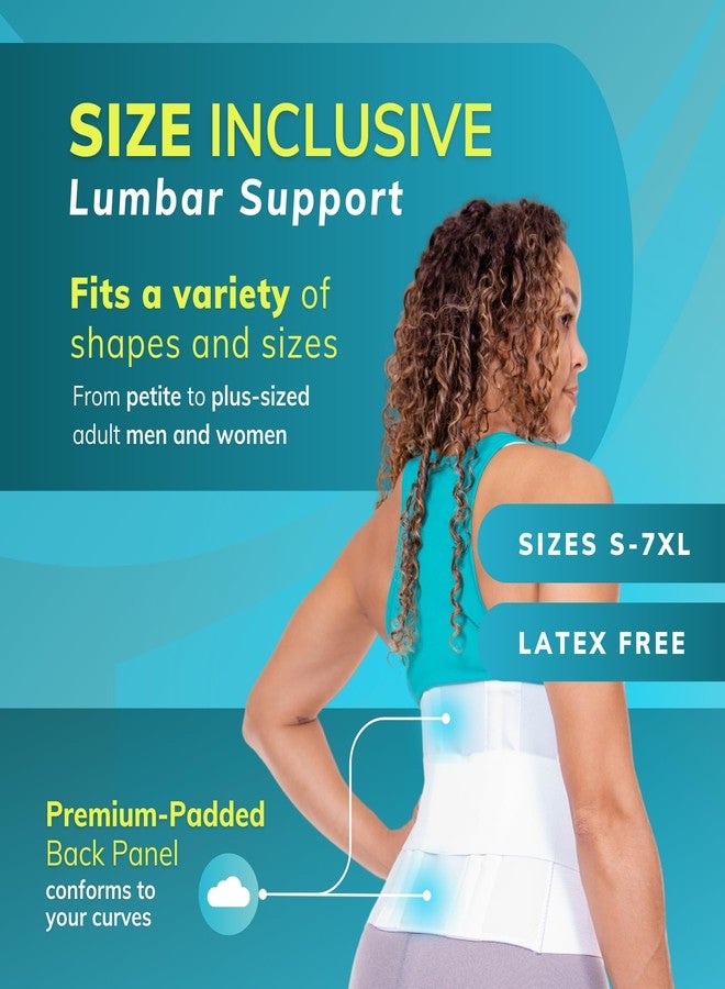 BraceAbility Plus Size 3XL Bariatric Back Brace - XXXL Big and Tall Lumbar Support Girdle for Obesity Lower Back Pain in Extra Large, Heavy or Overweight Men and Women (Fits 55"-61") - Image 4