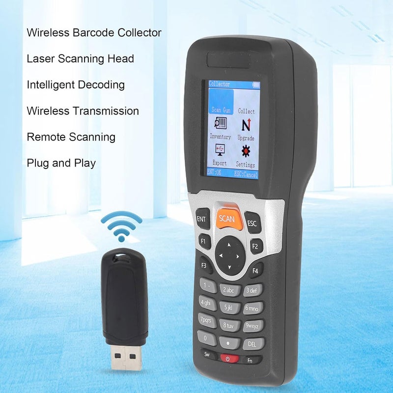 2.4GHz Wireless Barcode Scanner with 2.2 Inch Color Screen for Inventory Supermarkets Express Delivery - Image 5