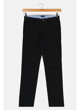 GANT Kids Boy Plain Chino Pants, Black  - Image 1