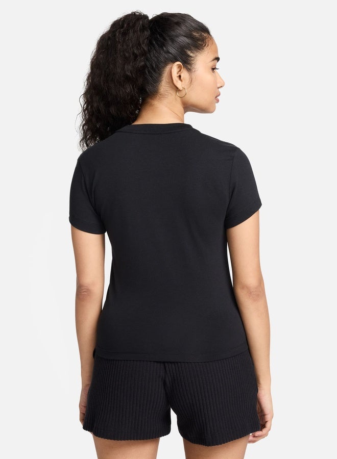 Nike Women’S Nike Sportswear Chill Knit Mid Crop - Image 2