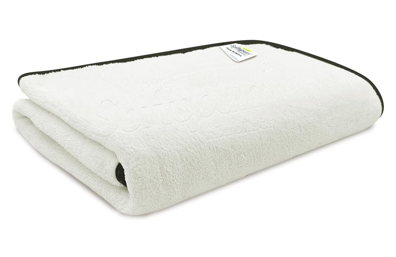 SOFTSPUN Microfiber Bath Towel 1 pc White! Ultra Absorbent Super Soft & Lightweight Quick Drying for Men & Women Daily Use Extra Large Size Unisex. - Image 1
