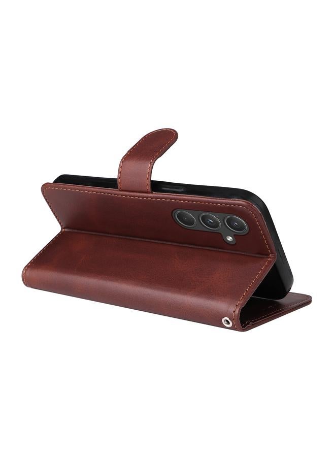 S-TOP Case For Samsung Galaxy A55 Classic Calf Texture Flip Leather Phone Case - Image 5