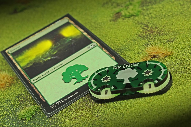 LITKO Life Counter Wheel | Health Point Tracker Dial | Victory Points Wheel | 0-99 | Compatible with Magic: The Gathering | Tabletop Games | Collectible Card Games | Living Card Games | Forest (Green) - Image 2