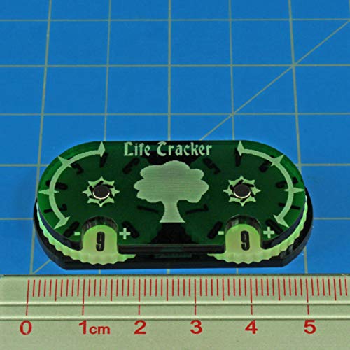 LITKO Life Counter Wheel | Health Point Tracker Dial | Victory Points Wheel | 0-99 | Compatible with Magic: The Gathering | Tabletop Games | Collectible Card Games | Living Card Games | Forest (Green) - Image 3