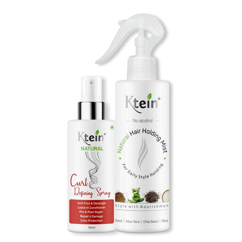 KTEIN CURL STYLE COMBO Natural Curl Defining Spray and Hair Holding Spray 200 ml - Image 1