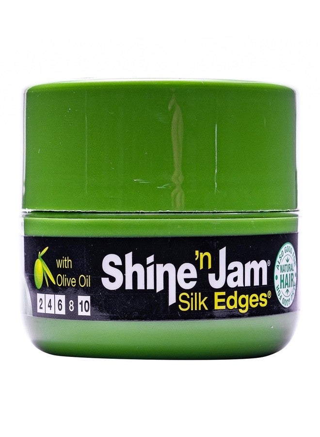 AmPro Shine-n-Jam Edges - Excellent for Taming Fringe, Ponytails, and Updos - Provides Firm Hold with Non-Greasy Shine - Moisturizes and Smoothes Hair with Silk Proteins - 2.25 oz - Image 1