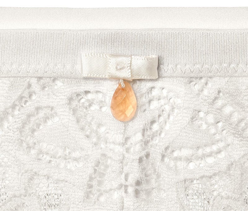 Tchibo شورت نسائي دانتيل، أبيض - Image 4