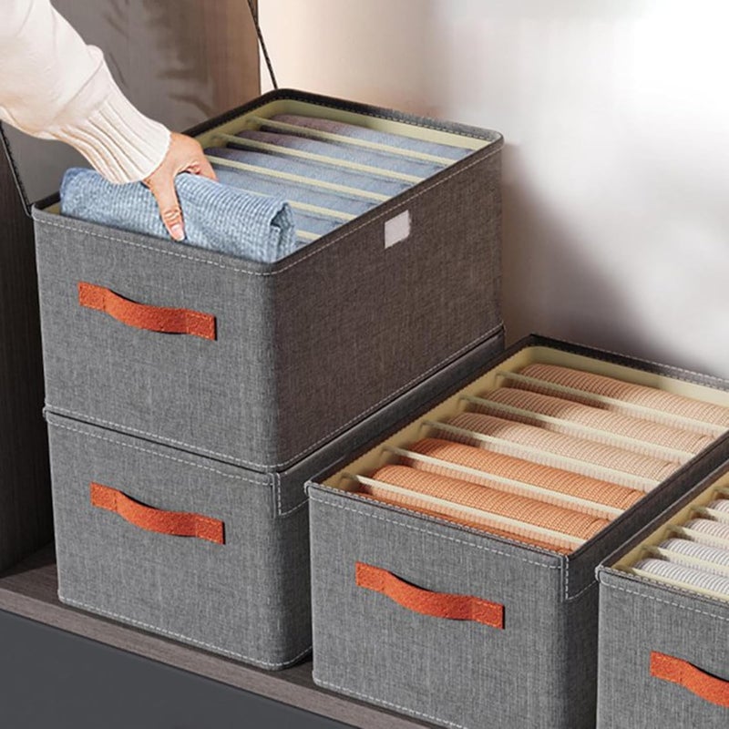 Suicune Clothes Storage Box Home Wardrobe Storage Box with Lid Drawer Type Folding Clothes Storage Box - Image 2