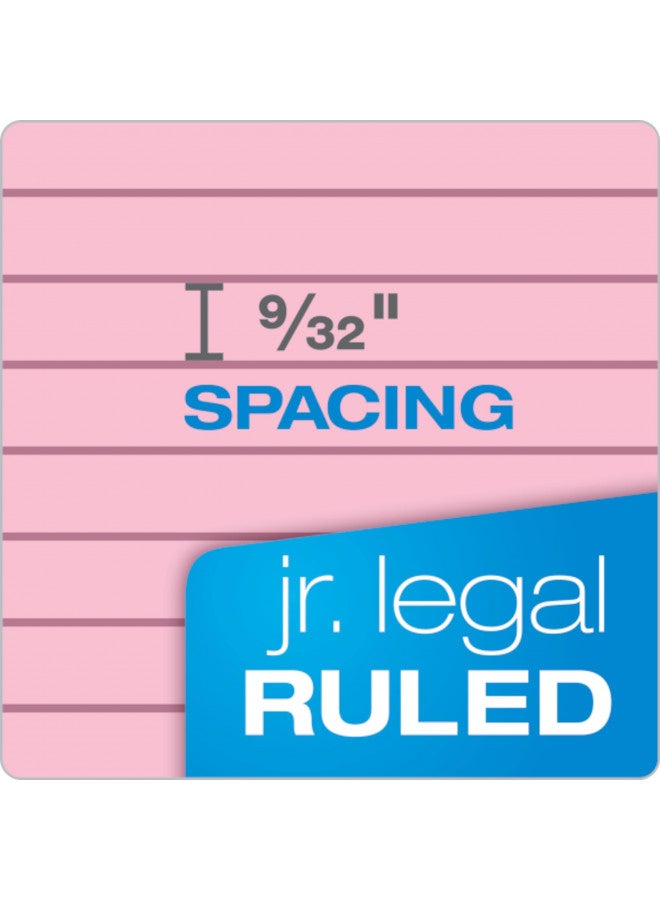 TOPS 5 x 8 Legal Pads, 6 Pack, Prism Brand, 2 Pink/2 Blue/2 Purple, Narrow Ruled, 50 Sheets Per Writing Pad, Made in USA (63016) - Image 4