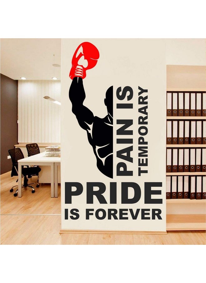 StickMe StickMe 'Gym - Fitness - Bodybuilding - Office - Sports - Workout - Boxing - Inspirational - Motivational - Quotes - Wall Sticker' -SM792 (Multi Colour, Vinyl - 70cm X 40 cm)  - Image 2