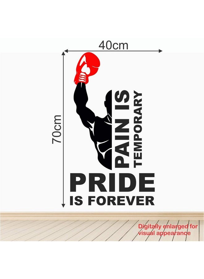 StickMe StickMe 'Gym - Fitness - Bodybuilding - Office - Sports - Workout - Boxing - Inspirational - Motivational - Quotes - Wall Sticker' -SM792 (Multi Colour, Vinyl - 70cm X 40 cm)  - Image 3