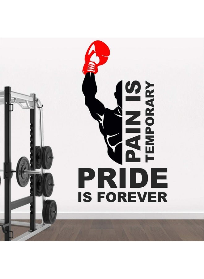 StickMe StickMe 'Gym - Fitness - Bodybuilding - Office - Sports - Workout - Boxing - Inspirational - Motivational - Quotes - Wall Sticker' -SM792 (Multi Colour, Vinyl - 70cm X 40 cm)  - Image 1