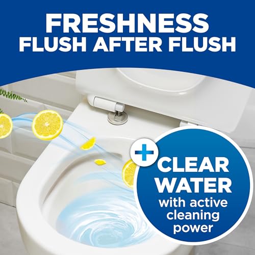 Bloo New Toilet Blocks, Pack of 2, Toilet Limescale Remover Cistern Block, Toilet Cleaner Block with Cleaning and Foaming Action, Toilet Fresheners, Lemon 2x50g - Image 3