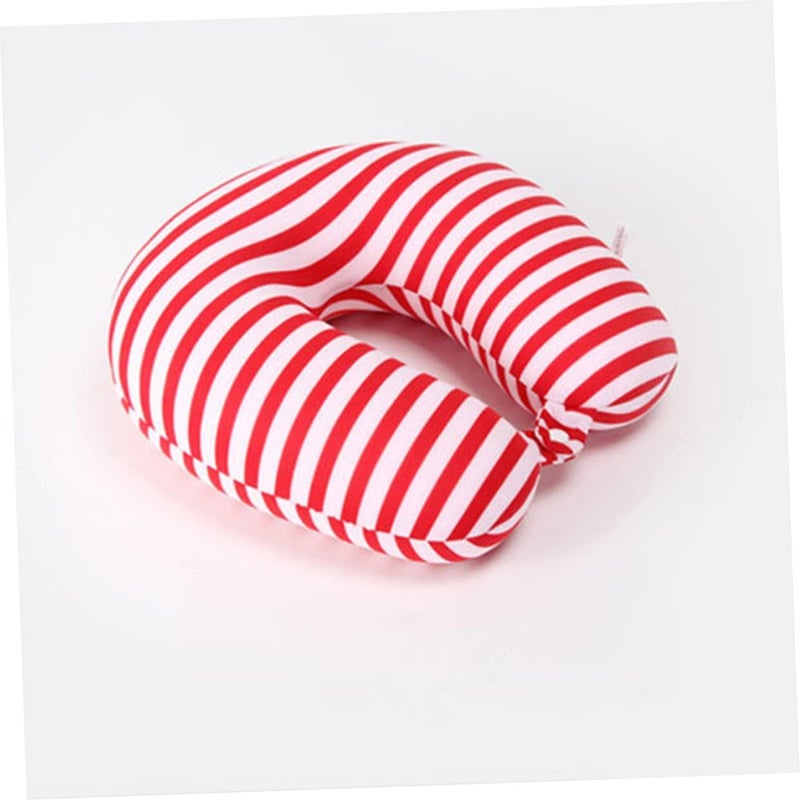U Shaped Travel Neck Pillow With Storage Bag Soft Elastic Particle Material For Flight Comfort - Image 5