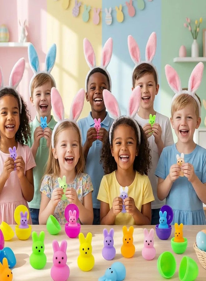 eowvsio 36 Pcs Easter Squishy Toys with Eggs,Easter Basket Stuffers for Kids,Easter Bunny Mochi Squishy Toys Stress Relief Fidget,Easter Egg fillers Party Favors Gifts - Image 3